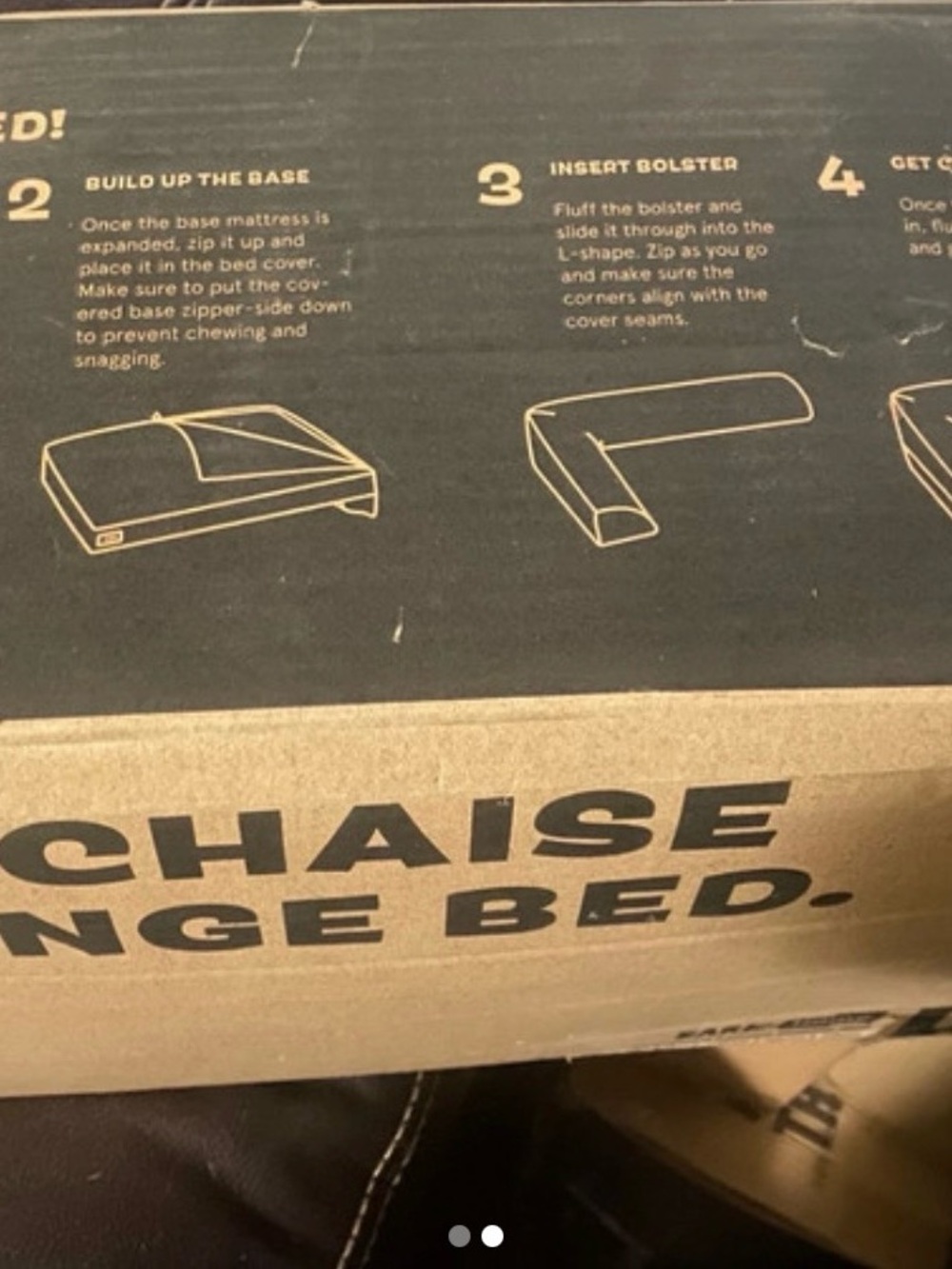 Bark The Chaise Lounge Bed - Red - Picture 2 of 2